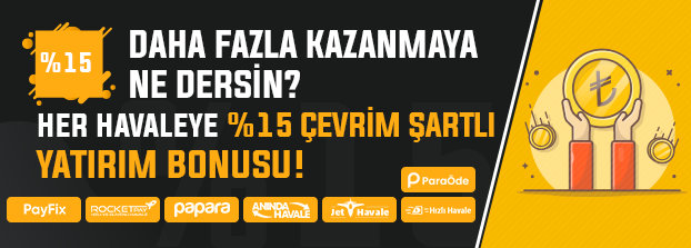 %15 Havale Bonusu
